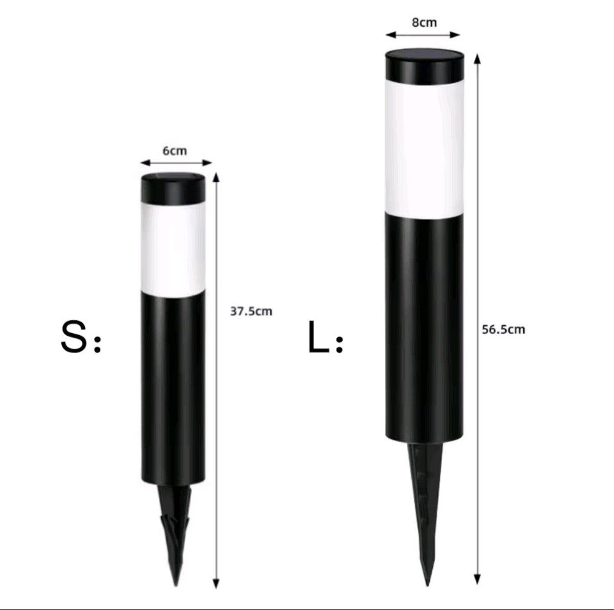 Home & Garden Hub™ Solar Stainless Steel LED Modern Pathway Lights Upgraded Courtyard Outdoor Garden Cylindrical Lawn Light Outside Walkway Decor