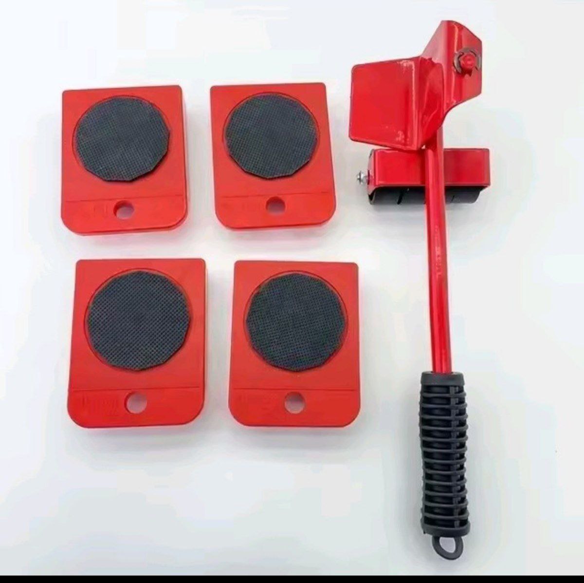 Home & Garden Hub™ Furniture Mover Tool Set Heavy Stuffs Mover Roller with Wheel Bar Moving Device Lifting Helper Furniture Moving Transport Tools