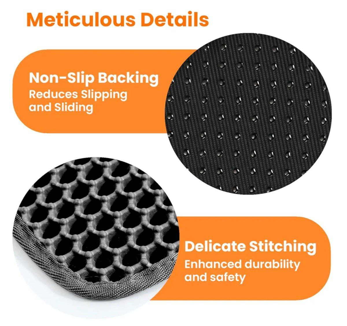 Home & Garden Hub™ Cat Litter Mat Double Layer Pet Non Slip Big Pet Litter Box Filter MatWear Resistant Waterproof Anti-slip Cat Litter Mat