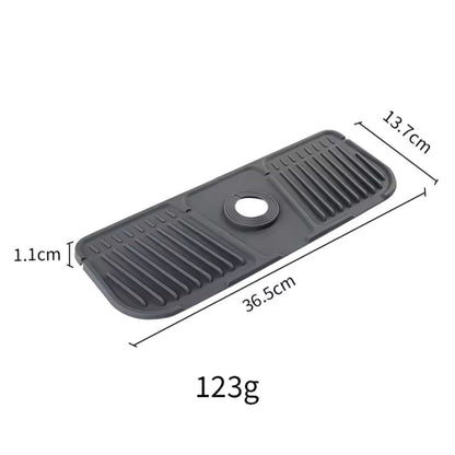 Home & Garden Hub™ Kitchen Silicone Faucet Mat Faucet Water Catcher Mat Sink Splash Pad Countertop Protector Bathroom