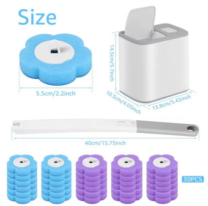Home & Garden Hub™  Toilet Brush With Disposable 