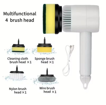 Electric Cleaning Brush Multi-functional Home USB Rechargeable Electric Rotary Scrubber Household Appliances Cleaning Gadget 2/4/6