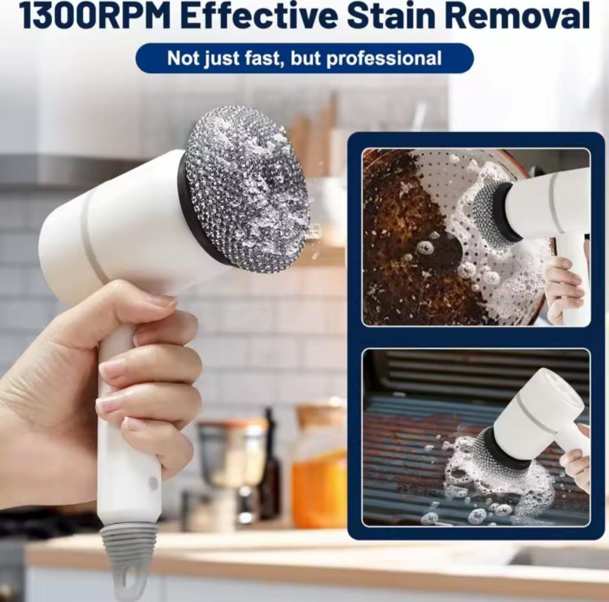 Electric Cleaning Brush Multi-functional Home USB Rechargeable Electric Rotary Scrubber Household Appliances Cleaning Gadget 2/4/6