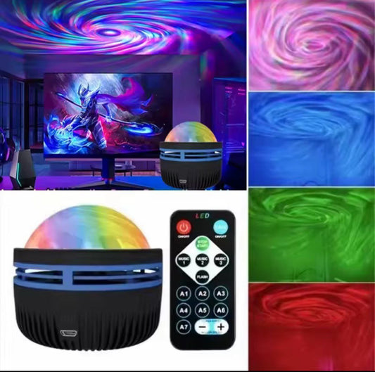 Home & Garden Hub™ Galaxy Projector Light LED Star Night Lamp with Remote Control Colorful Sky Effect for Bedroom Kids Room Party Christmas Decor