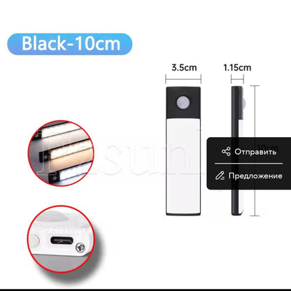 HomeGardenHub™ LED Bar Light – Automatic Lighting for Closets, Kitchens, and Hallways with Motion Sensor