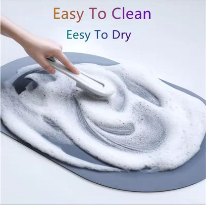 Home & Garden Hub™ Super Absorbent Floor Bath Shower Mat Quick Drying Bathroom Rug and Mat Set Door Toilet Carpet Non-slip Kitchen Home Oil-proof