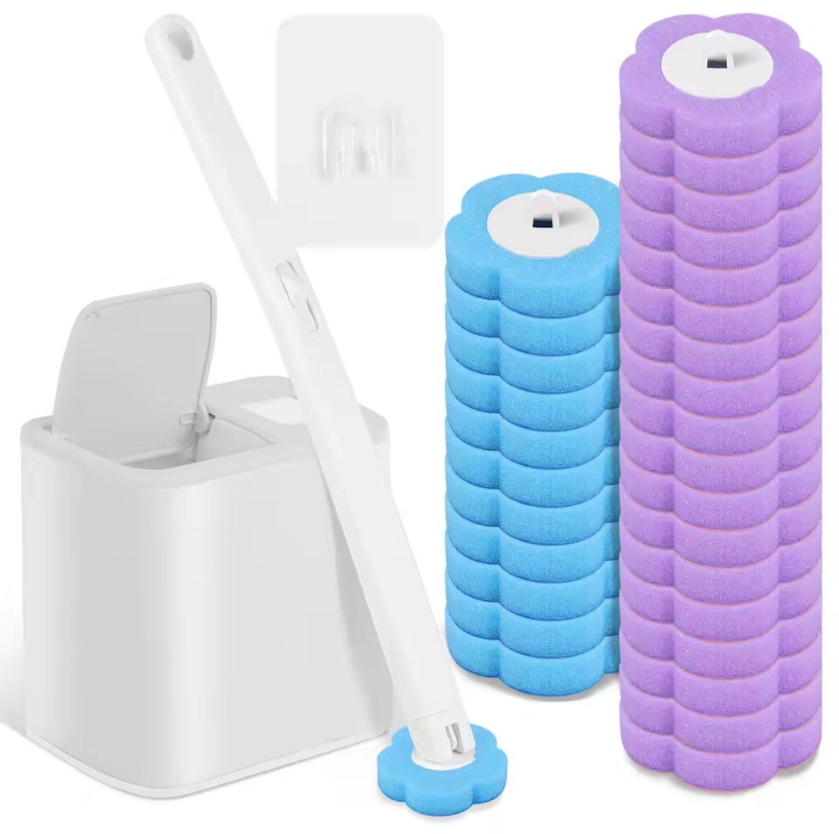 Home & Garden Hub™  Toilet Brush With Disposable 
