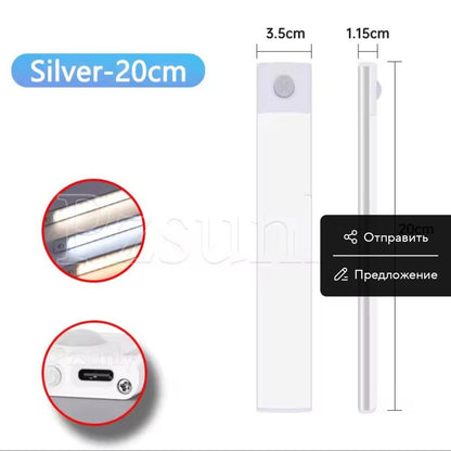 HomeGardenHub™ LED Bar Light – Automatic Lighting for Closets, Kitchens, and Hallways with Motion Sensor