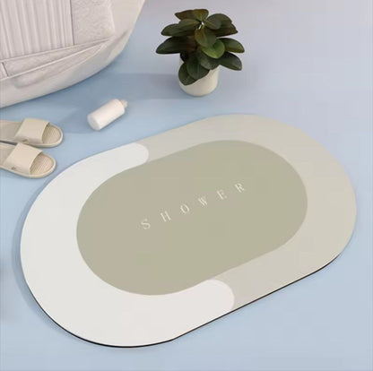 Home & Garden Hub™ Super Absorbent Floor Bath Shower Mat Quick Drying Bathroom Rug and Mat Set Door Toilet Carpet Non-slip Kitchen Home Oil-proof