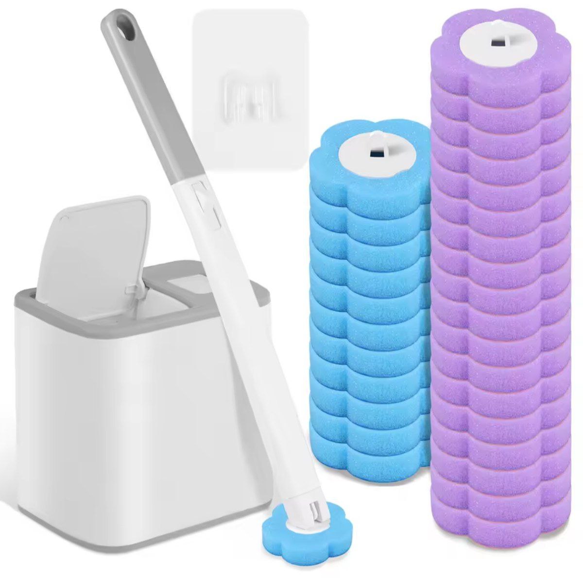Home & Garden Hub™  Toilet Brush With Disposable 