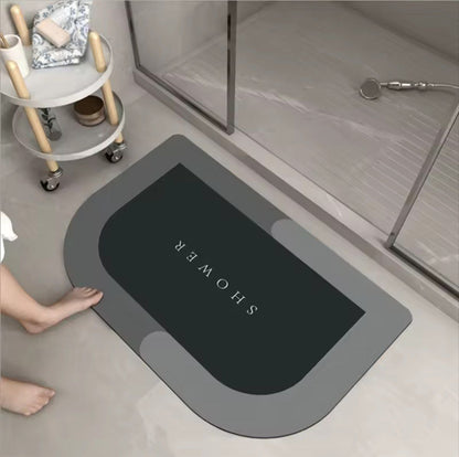 Home & Garden Hub™ Super Absorbent Floor Bath Shower Mat Quick Drying Bathroom Rug and Mat Set Door Toilet Carpet Non-slip Kitchen Home Oil-proof